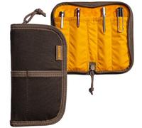 LOCHBY® Quattro | Slim and Elegant Pen Pouch, Durable Waxed Canvas, Lightly Padded for Fountain Pen and Mechanical Pencil, Compact Design Holds 4 Pens, for Everyday Carry, Travel and Creative Artists