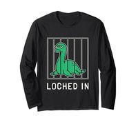 Loched In Funny Loch Ness Monster Cryptid Nessie Long Sleeve T-Shirt