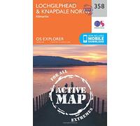 Lochgilphead & Knapdale North Map | Weatherproof | Kilmartin | Ordnance Survey | OS Explorer Active Map 358 | Scotland | Walks | Hiking | Maps | Adventure