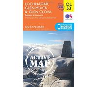 Lochnagar, Glen Muick & Glen Clova Map | Weatherproof | Ballater & Balmoral | Ordnance Survey | OS Explorer Active Map OL53 | Scotland | Walks | Hiking | Maps | Adventure (OS Explorer Map Active): 53