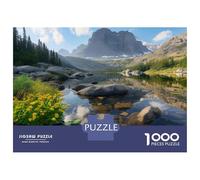 Lochs 1000 Piece Jigsaws with Perfect Snap Fit Centenary Jigsaws Mountain Stream for A Sustainable Hobby As Wall Art Puzzle for Self-care Gifts 70x50cm/1000pcs