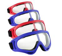 Locisne 4 Pack Safety Protection Glasses,Windproof Dustproof Protective Safety Goggles Flexible Eyewear Eye Glasses for Outdoor Sports CS Army Nerf Tactical Goggles Eye Protection