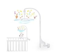 Locisne Baby Bed Holder Crib Cot Mobile Arm with Mechanical Music Box and Extended Holder Bracket Nut Screw Bed Bell Without Toys for Baby Girl & Boy