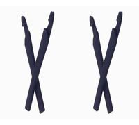 Locitude Replacement Rubber Temple Ear Socks for Oakley Crosslink OX8027 OX8029 OX8031 Eye Glass Eyeglasses Frames (Black - 2 Pairs)