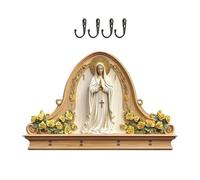 Lock Accessory Tidy - Timber Apparatus, Devotional Item Hanger with Quadruple Fasteners, Compact Fixture for Entryway, Student Quarters and Internal Residence Zone