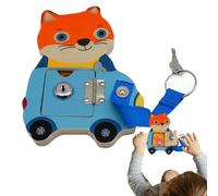 Lock And Key Car Toys - Board Handmade Accessories, Learning Locks | Childhood Education Intelligence Unlocking Toys, Early Learning Education Toy Preschool Activities For Skill Development
