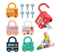 Lock and Key Toy, Toddler Travel Toys Matching Counting Game Educational Toys Fine Motor Skills Travel Games for Kids Boys Girls &
