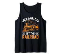 Lock and Load Hit The Railroad Tank Top