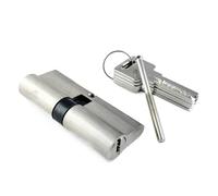 Lock Barrel Double Open Lock Door Window Security 55 60 70 80 90 100 110 120mm Cylinder Living Room Handle Customized Brass Key(SLY-80(40-40))