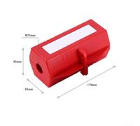 Lock Box for Electrical Safety - ABS Plastic Device with Safety Padlock, Red - Compatible with Circuit Breakers, Lockout Hasp, and Power Systems(L)