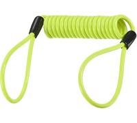 Lock Cable, Wire Lock Cable, Coil Cable, Anti-Theft, Elastic, Up to 1.5m, for Motorcycles and (Yellow)