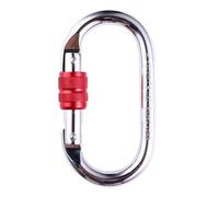 Lock Climbing Carabiner Oval Screw Gate Lock Spring Snap Keychain Clip Hook Buckle for Rigging, Rope Lock Climbing