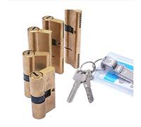 Lock core, Biased Lock Cylinder AB Key Anti-Theft Entrance Brass Door Lengthened Core Extended Keys (85mm)