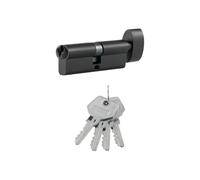 Lock Cylinder Anti-Theft Brass with Key Reliable Security Core for Doors Durable(Key-75-Color3)