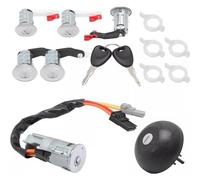 Lock Cylinder Assy 7701471591 7701471592 Compatible with Master 2 1998-2010 Lock Cylinder Kit Start Steering Lock Ignition Barrel Switch