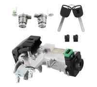 Lock Cylinder Assy Compatible with CRV for Civic for Element for Odyssey 72185-S9A-013 72185S9A013 Car Ignition Switch Cylinder Door Lock +2 Keys