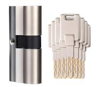 Lock Cylinder C-Level Lock at The Entrance Gate 7Pcs Master Keys Cylindrical Lock Body(47.5AND 47.5 95MMZ)