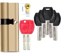 Lock Cylinder,Cylinder Lock, AB Level Anti-Theft Lock Cylinder,All Copper Lock Core at The Entrance of The Gate,2 Engineering Keys, 5 Master Keys(95mmp 37.5annd 57.5)