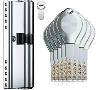 Lock Cylinder,Cylinder Lock, Super C-Level Anti-Theft All Copper Lock Core,Indoor and Outdoor Entrance Door Lock8ks(85mmz 42.5and42.5)