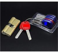 Lock Cylinder, Lock 65-110MM AB Key Anti-Theft Brass Door Lengthened Core Barrel(90(37.5 52.5))