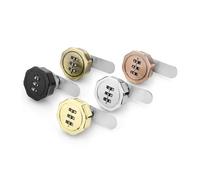 Lock Cylinder Zinc Alloy Password Lock 3 Digital Code Furniture Combination Security Drawer Cabinet Mailbox(30mm-Color 5)