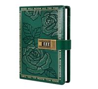 Lock Diary Notebook, 224 Lined Pages, 14x20x3cm, Password Protected Journal, Leather Hardcover Diary, Privacy Protection, For Women Men Kids Boys Girls School Travel Birthday Christmas