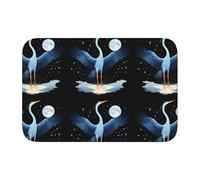 Lock Edge Floor Mat Hem 40x60 WHJSHOP Giant Heron in The Starry Sky Picture for Toilet, Dressing Table, Vacation Home, Master Bathroom, Children's Bathroom, and Guest Suite