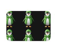 Lock Edge Floor Mat Hem 40x60 WHJSHOP Green Clothes Penguin Picture for Toilet, Dressing Table, Vacation Home, Master Bathroom, Children's Bathroom, and Guest Suite