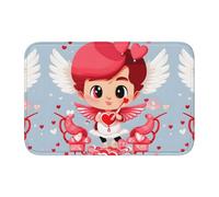 Lock Edge Floor Mat Hem 40x60 WHJSHOP Love Messenger Picture for Toilet, Dressing Table, Vacation Home, Master Bathroom, Children's Bathroom, and Guest Suite