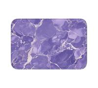 Lock Edge Floor Mat Hem 40x60 WHJSHOP Marble Purple Picture for Toilet, Dressing Table, Vacation Home, Master Bathroom, Children's Bathroom, and Guest Suite