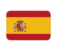 Lock Edge Floor Mat Hem 40x60 WHJSHOP Spanish Flag Picture for Toilet, Dressing Table, Vacation Home, Master Bathroom, Children's Bathroom, and Guest Suite