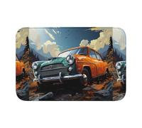 Lock Edge Floor Mat Hem 40x60 WHJSHOP Take a Trip in The car Picture for Toilet, Dressing Table, Vacation Home, Master Bathroom, Children's Bathroom, and Guest Suite