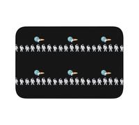 Lock Edge Floor Mat Hem 40x60 YYHHAOFA Astronauts Among The Planets Pattern for Toilet, Dressing Table, Vacation Home, Master Bathroom, Children's Bathroom, and Guest Suite