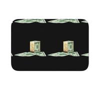 Lock Edge Floor Mat Hem 40x60 YYHHAOFA Blocked Money Pattern for Toilet, Dressing Table, Vacation Home, Master Bathroom, Children's Bathroom, and Guest Suite
