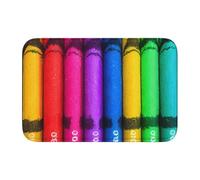 Lock Edge Floor Mat Hem 40x60 YYHHAOFA Colored Crayons Pattern for Toilet, Dressing Table, Vacation Home, Master Bathroom, Children's Bathroom, and Guest Suite