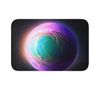 Lock Edge Floor Mat Hem 40x60 YYHHAOFA hot Planet Pattern for Toilet, Dressing Table, Vacation Home, Master Bathroom, Children's Bathroom, and Guest Suite