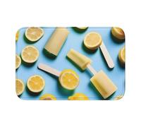Lock Edge Floor Mat Hem 40x60 YYHHAOFA Lemon Popsicle Pattern for Toilet, Dressing Table, Vacation Home, Master Bathroom, Children's Bathroom, and Guest Suite