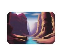 Lock Edge Floor Mat Hem 40x60 YYHHAOFA Mysterious Canyon Pattern for Toilet, Dressing Table, Vacation Home, Master Bathroom, Children's Bathroom, and Guest Suite