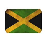 Lock Edge Floor Mat Hem 40x60 YYHHAOFA Old Jamaican Flag Pattern for Toilet, Dressing Table, Vacation Home, Master Bathroom, Children's Bathroom, and Guest Suite