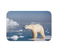 Lock Edge Floor Mat Hem 40x60 YYHWHJDE Polar Bear Ice Prints for Toilet, Dressing Table, Vacation Home, Master Bathroom, Children's Bathroom, and Guest Suite