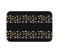 Lock Edge Floor Mat Hem 40x60 YYHWHJDE Small Animals on The Star Carpet Prints for Toilet, Dressing Table, Vacation Home, Master Bathroom, Children's Bathroom, and Guest Suite