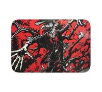 Lock Edge Floor Mat Hem 40x60 YYHWHJDE Straw Monster Prints for Toilet, Dressing Table, Vacation Home, Master Bathroom, Children's Bathroom, and Guest Suite