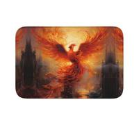 Lock Edge Floor Mat Hem 40x60 YYHWHJDE The Phoenix Reborn in Fire Prints for Toilet, Dressing Table, Vacation Home, Master Bathroom, Children's Bathroom, and Guest Suite