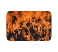 Lock Edge Floor Mat Hem 40x60 YYHWHJDE Wildfire Burning Prints for Toilet, Dressing Table, Vacation Home, Master Bathroom, Children's Bathroom, and Guest Suite