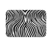 Lock Edge Floor Mat Hem 40x60 YYHWHJDE Zebra Print Prints for Toilet, Dressing Table, Vacation Home, Master Bathroom, Children's Bathroom, and Guest Suite