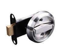 Lock Handle Stainless Steel 304 Recessed Invisible Safety Hidden Door Locks Cabinet Pull Fire Proof 1-2 Sides Locker(Single-Lock A)