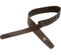 LOCK-IT Guitar Strap Brown Soft Leather Patented Locking Technology