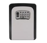 Lock Key Safe, 4 Digit Combination Lockbox Wall Mounted Key Lock Box - Waterproof Security Key Cabinet Safe Storage Key Locker for Garage School Elderly Parents Spare House, Grey