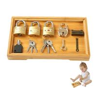 Lock Key Toy - portable Set Locks Pairing Children, high-performance, elegant, , Materials Matching Games, Fine Motor Skill Gift | Multipurpose Outdoor Indoor Utility