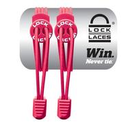 LOCK LACES - Elastic No Tie Shoelaces, One Size Fits All, Hot Pink, 48-Inch